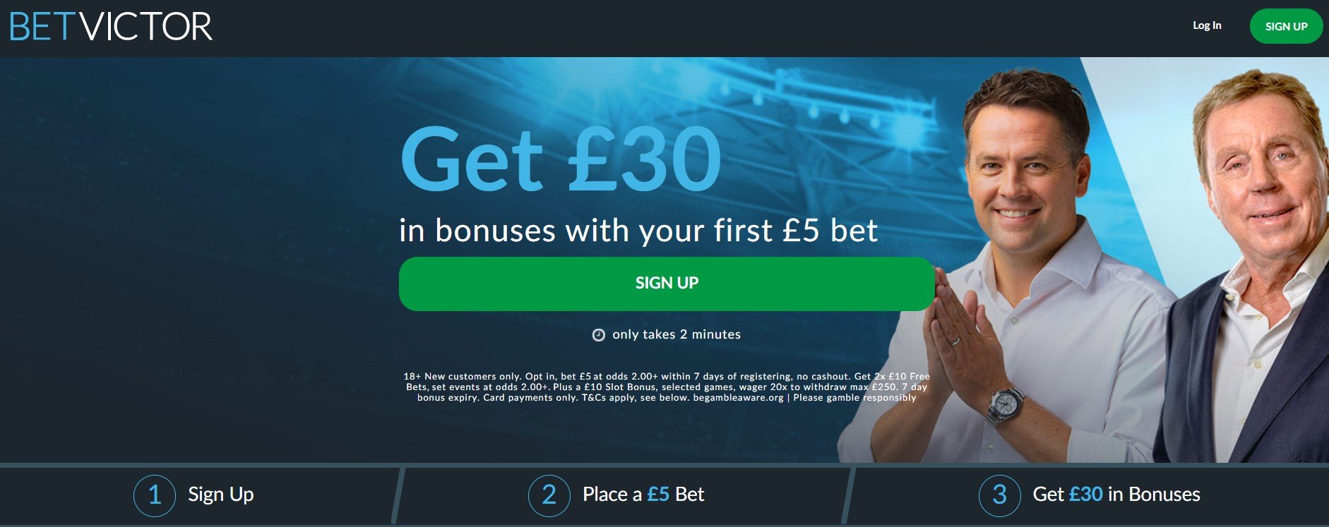 BetVictor welcome offer bet 5 get 30